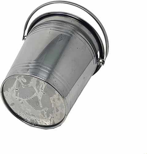 Miniatura 7 de Juego de 2 cubos de hielo multifuncionales de acero inoxidable con asas, contenedor portátil para enfriadores de vino para bares, fiestas, camping,