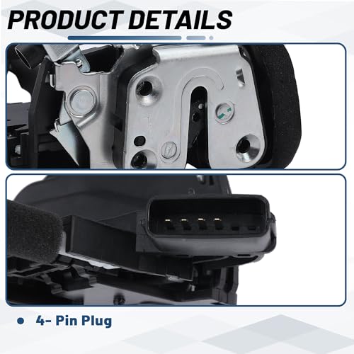 Image of KELOKE Door Lock Latch Actuator Compatible with Nissan Versa 2013 2014 2015 2016 2017, Front Left Driver Side, Replaces# 80501-3BA1A 805013BA1A