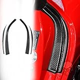 Car interior accessories real carbon fiber door strip stickers for Toyota Supra A90 2019-22 (black)