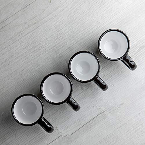 City to Cottage® Cerámica en Negro y Blanco | Diseño de Lunares | Hecha y Pintada a Mano | Cerámica Esmaltada 2oz/60ml… - Imagen 7