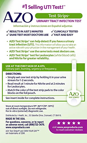 AZO Urinary Tract Infection (UTI) Test Strips (3 Count) + AZO Urinary Tract Defense (24 Count) - image 3
