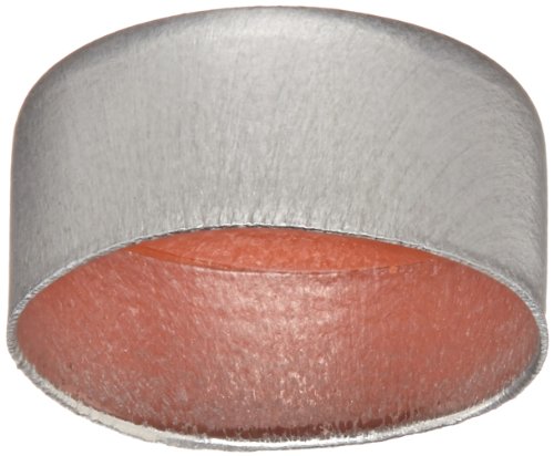 JG Finneran 5140-11 Aluminum Seal, 11mm Cap Size, Clear PTFE/Red Rubber Septum, Silver (Case of 1000)