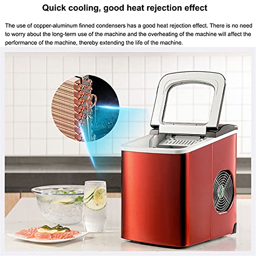 Máquina compacta para hacer hielo de encimera con pantalla LED miniatura 3