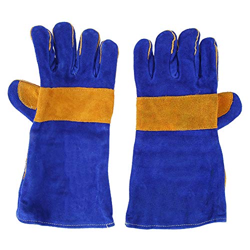 Guantes de soldadura de cuero de vaca de alta temperatura y gran resistencia
