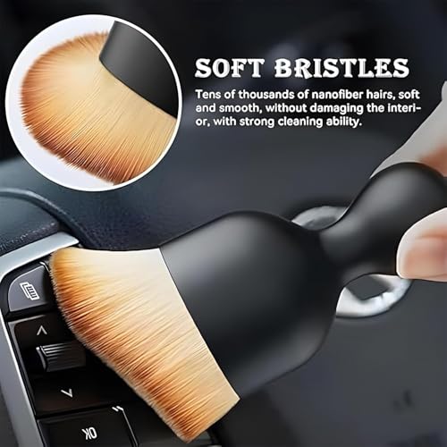 Image of Ardith Interior Cleaning Brush Combo 2 Pcs - Multipurpose Car AC Vent, Dashboard & Laptop Keyboard Dust Cleaner, Soft Bristle Brush for Dirt & Dust Removal, Auto Detailing & Electronics Cleaning Kit