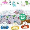 Twin Sheet Set Kids,3-Piece Bed Sheet Set for Boys & Girls, Soft Brushed Microfiber Bedding, Deep Pocket, Wrinkle & Fade Resistant, Cute Dinosaur #2
