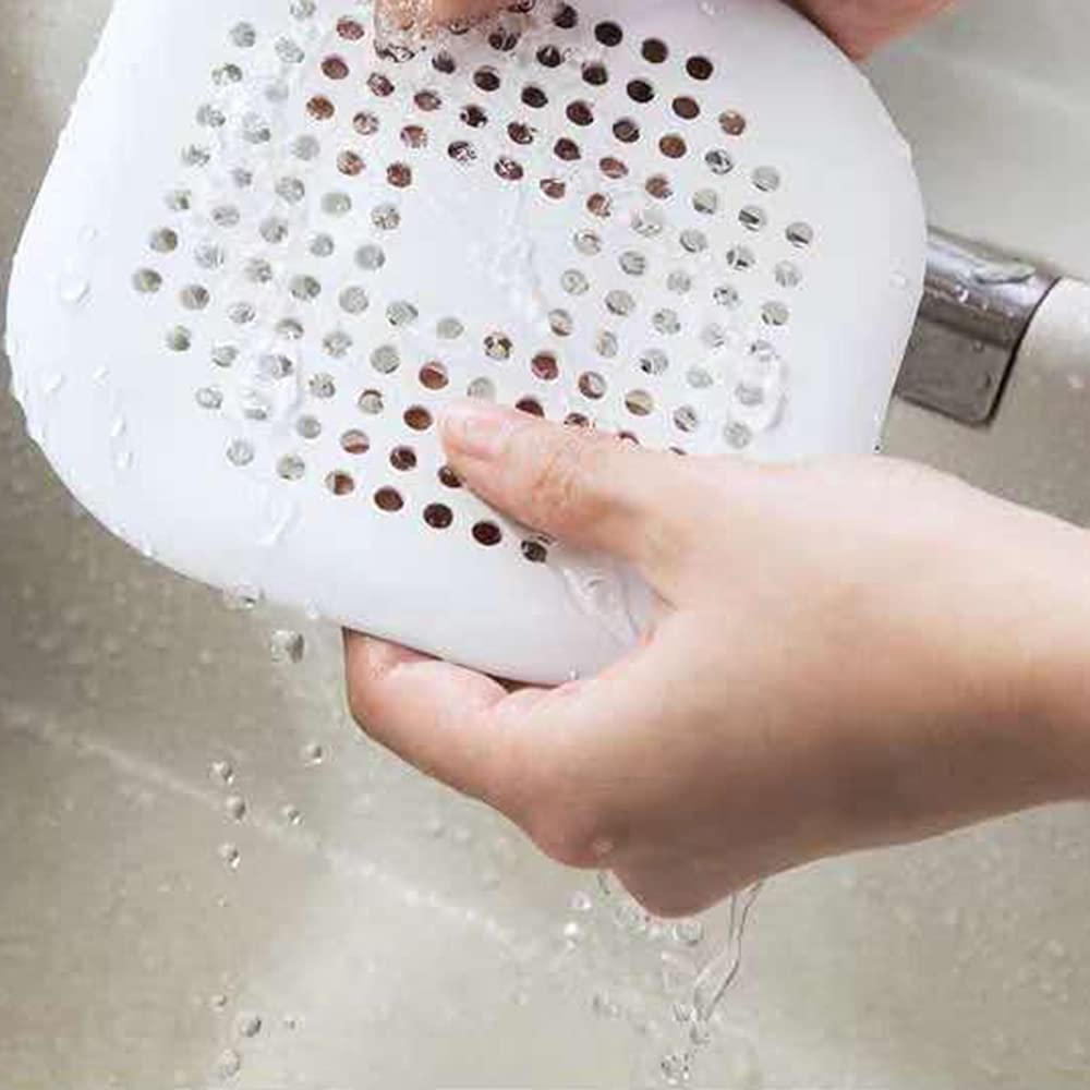 Chiusura per scarico doccia (nero+bianco), copertura proteggi filtro pieghevole in silicone per lavandino, vasca da bagno, confezione da 2 | Leroy Merlin