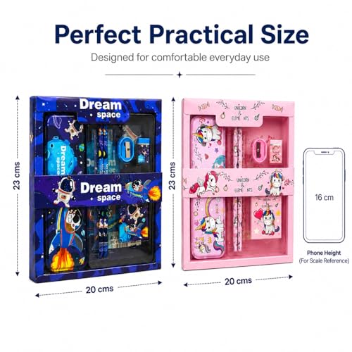 Image of Toy Imagine Pack of 12 Stationery Set Return Gifts for Boys & Girls 12 Pencil Box,24 Designer Pencil,12 Ruler,12 Eraser,12 Sharpener,12 Crayon Sets(6 Colours in Each) Birthday Gift for Kids Age 3-12