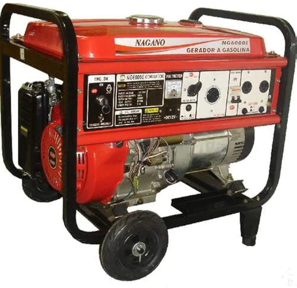 Gerador de Energia a Gasolina, 4 tempos, Trifásico 110/220v, 6 kva, Partida elétrica - NG6000E3