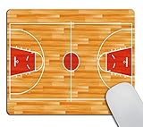 Smooffly Gaming Mouse Pad Custom,Basketball Court Designs Non-Slip Rubber Customized Computer Mouse Pad 9.5 X 7.9 Inch (240mmX200mmX3mm)