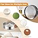 3PCS Sieve Fine Mesh with brush, Stainless Steel Round Sifter for Baking, Flour Sieve 8 Inch 60 Mesh,6 Inch 40 Mesh and 4Inch 40Mesh