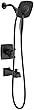 DELTA T17464-BL-I Ashlyn Monitor 17 Series Trim with In2ition Two-in-One Shower Tub & Shower, Without Rough, Matte Black