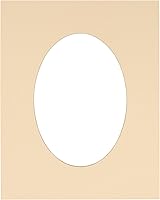 Vista 112 de CountryArtHouse Marco ovalado de 11 x 14 pulgadas, sin ácido, con núcleo blanco, corte biselado para fotos de 8 x 10 pulgadas, se adapta a marcos
