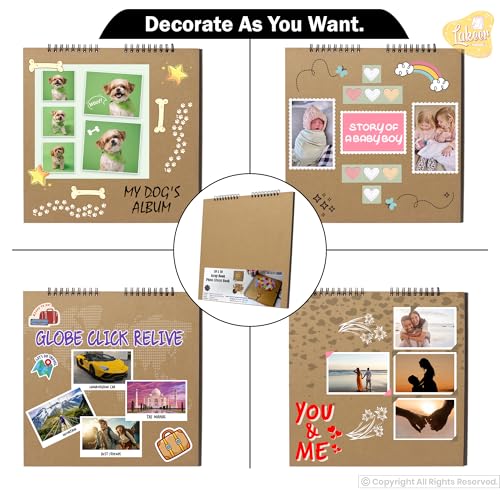 Image of Lakeer 10 inch X 10 inch Black Sketchbook 400 GSM Thick Paper Wireo Bound Hardboard Cover Acid Free 12 Sheets