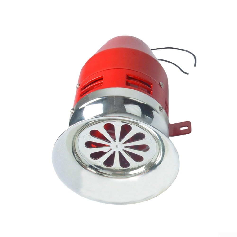 Sirena para exteriores de 220 V 60 W, sirena de alarma con sonido potente de 110 dB, resistente a la intemperie, fábrica de almacén para el hogar, color rojo
