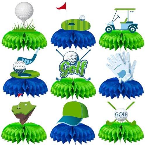9 Pcs Golf Centerpieces Golf Party Decorations Golf Table Decorations Golf Birthday Party Decorations Golf Party Supplies