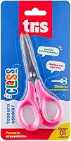 Tesoura Escolar Class - 13Cm - Rosa - Cart C/1 Un - Tris