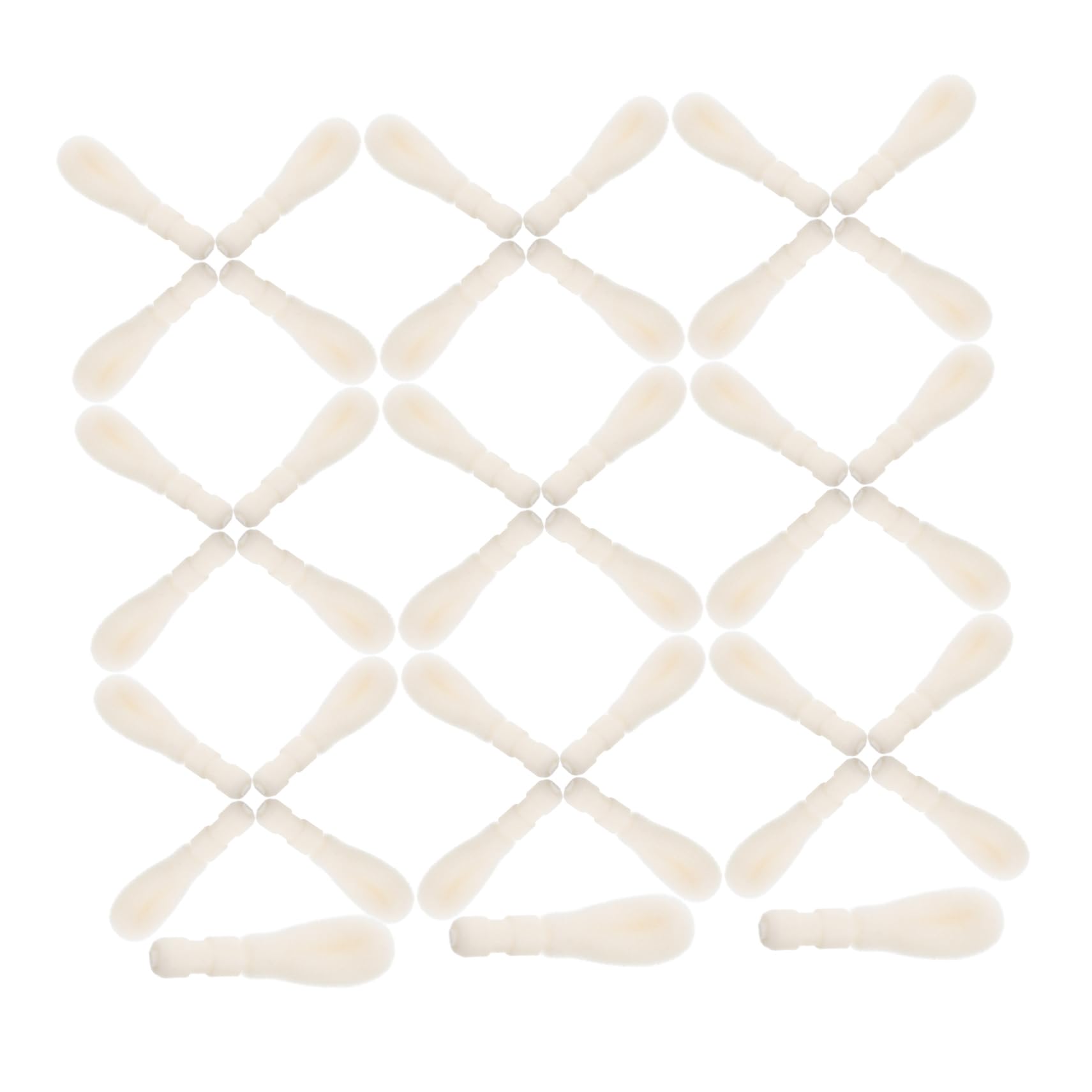 WRITWAA 50 Pcs Lip Brush Replacement Head Soft Flocking Cotton Tip for Makeup Brush Easy to Replace Travel Size Refill