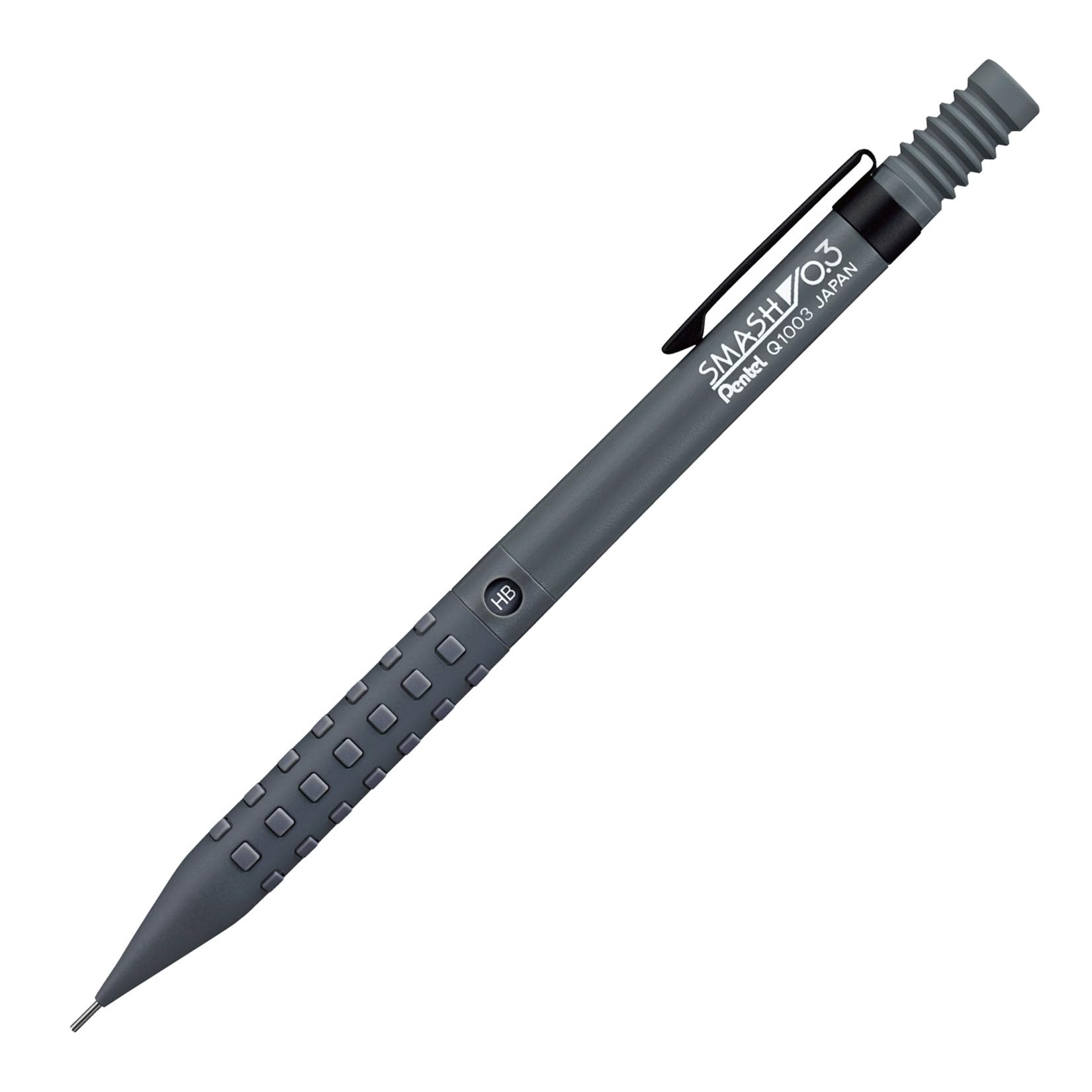 Pentel Smash 0.3mm Dark Gray Mechanical Pencil Drafting Q1003-N Japan