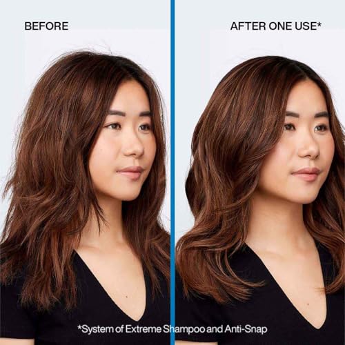 Image of Redken Extreme Strength Builder Plus Anti-Breakage Mask, 250 ml | Professional Hair Mask with Protein and Anti-breakage treatment. Deeply repairs weak, dry, and damaged hair.