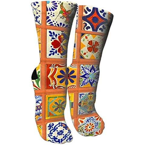 TMVFPYR Youth Pretty Moisture Wicking Extra Heavy Cushion Cotton Low Crew Sock Design for Unisex - White - One size Cover