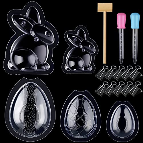 5 Pairs Easter Egg Mold Bunny Mold Large Size 3D Giant Surprise Toy Egg Maker Plastic Easter Egg Mould Chocolate Mould Ostrich Egg Mould Fondant Dinosaur Egg Cake Mold for Jello Decorating Tool 5 Pairs Easter Egg Mold Bunny Mold Large Size 3D Giant Surprise Toy Egg Maker Plastic Easter Egg Mould Chocolate Mould Ostrich Egg Mould Fondant Dinosaur Egg Cake Mold for Jello Decorating Tool