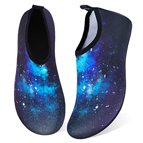 Image of WateLves Water Shoes for Womens Mens Barefoot Quick-Dry Aqua Socks for Beach Swim Surf Yoga Exercise New Translucent Color Soles