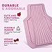 Hello Kitty Car Mats 4pc Floor Mats for Cars Trucks SUVs Pink Car Floor Mats for Women Men Accessories Rubber Heavy Duty Cute Non-Slip Always Front Rear Hello Kitty Cars Accessories Pink
