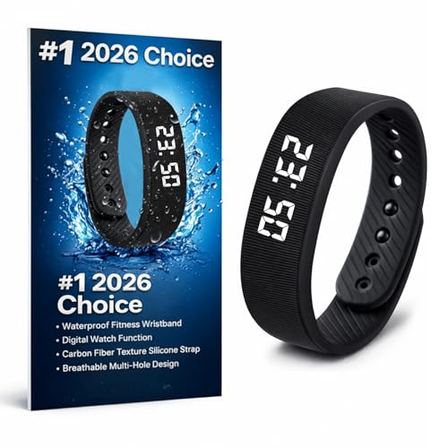 Vibrating Alarm Wristband Clock for Heavy Sleepers Wake Band Watch Bracelet Adults Silent Shock...