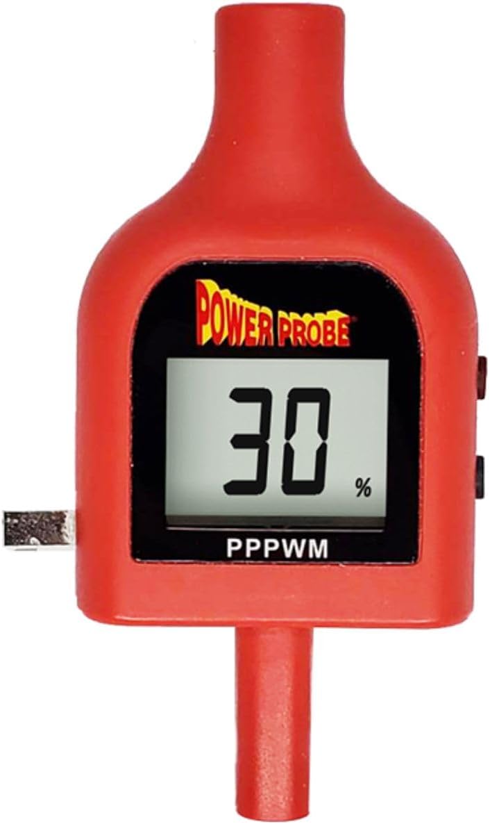 Power Probe PWM Adapter Tip, Pulse Width Modulation Signal Generator for Automotive Diagnostics, Adjustable 5-100% Duty Cycle, Compatible with 4mm Jack Probes
