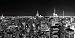 Culturenik New York City (NYC) Black and White Manhattan Skyline Decorative Photography Print (Unframed 12x24 Poster)