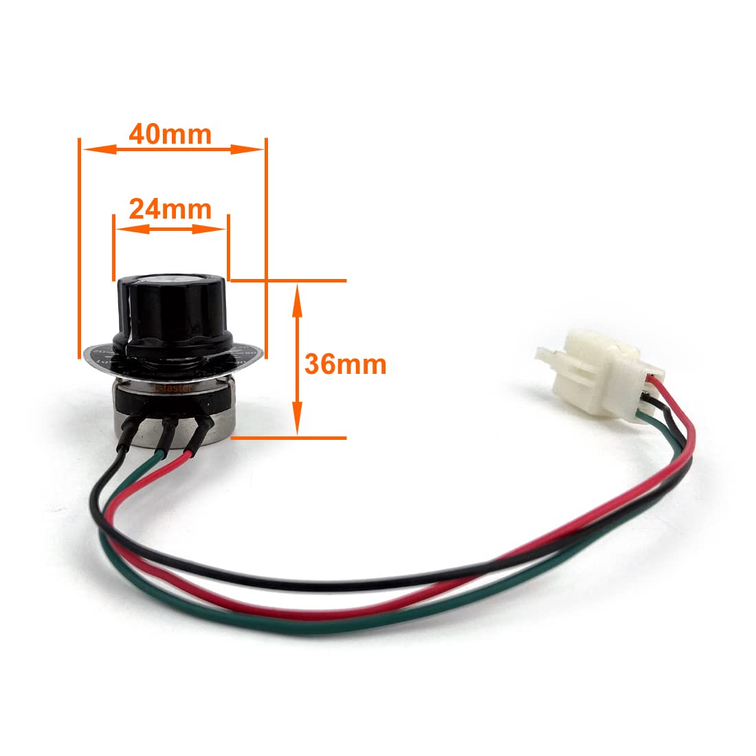 Customized Potentiometer Throttle Button Rotary Knob Speed Accelerator for Cart Beerbike Wheelchair