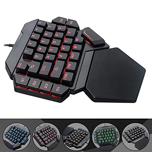 Clavier de jeu mécanique RVB portable 35 touches mini format USB PC - 7