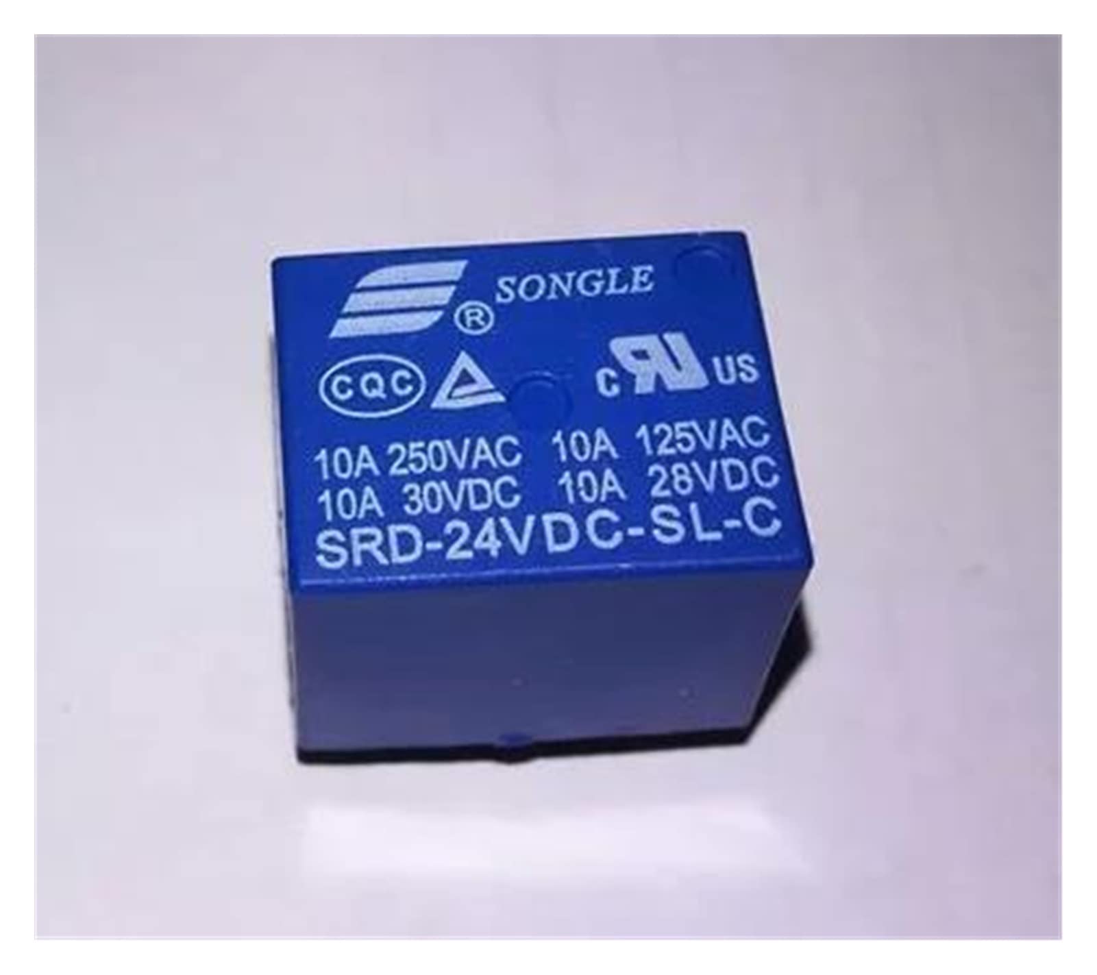 Relé de potencia de 24V con conmutación eficiente SRD-24VDC-SL-C T73 de alta sensibilidad de bobina