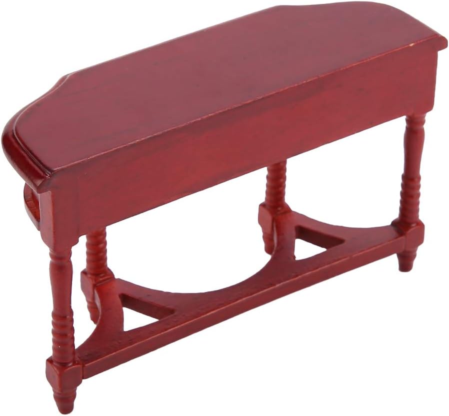 Muebles en miniatura, mesa semicircular, regalo, escala 1:12, mesa de casa de muñecas, mesa de casa de muñecas, para casa de muñecas para niños, modelo interior