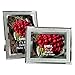 Amazon Brand - Umi Marcos de Fotos de 15x20 de Vidrio para la Mesa, Conjunto de Portafotos de Cristal, con el Borde Brillante, Set de 2