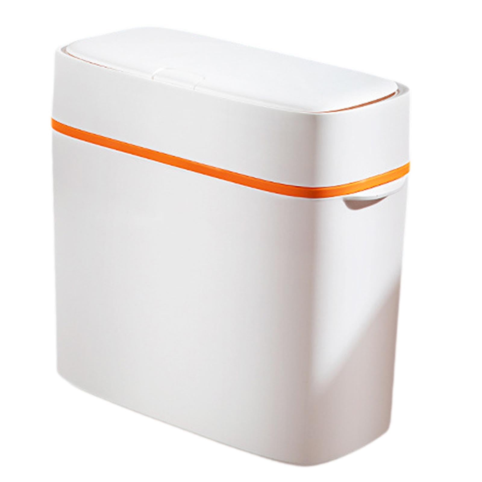 Bathroom Trash Can with Lid Narrow Trash Bin for Kitchen Home Office Bedroom|Home & Garden | Household Supplies & Cleaning | Trash Cans & Wastebaskets|1 Bathroom Trash Can