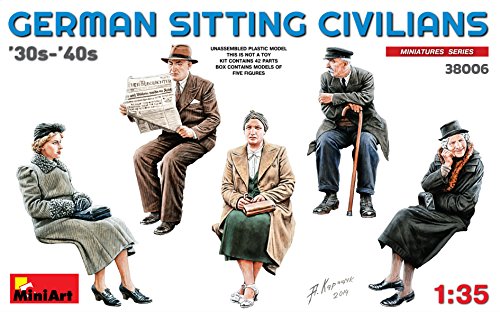 MiniArt German Sitting CIVILIANS '30S-'40S 1/35 38006