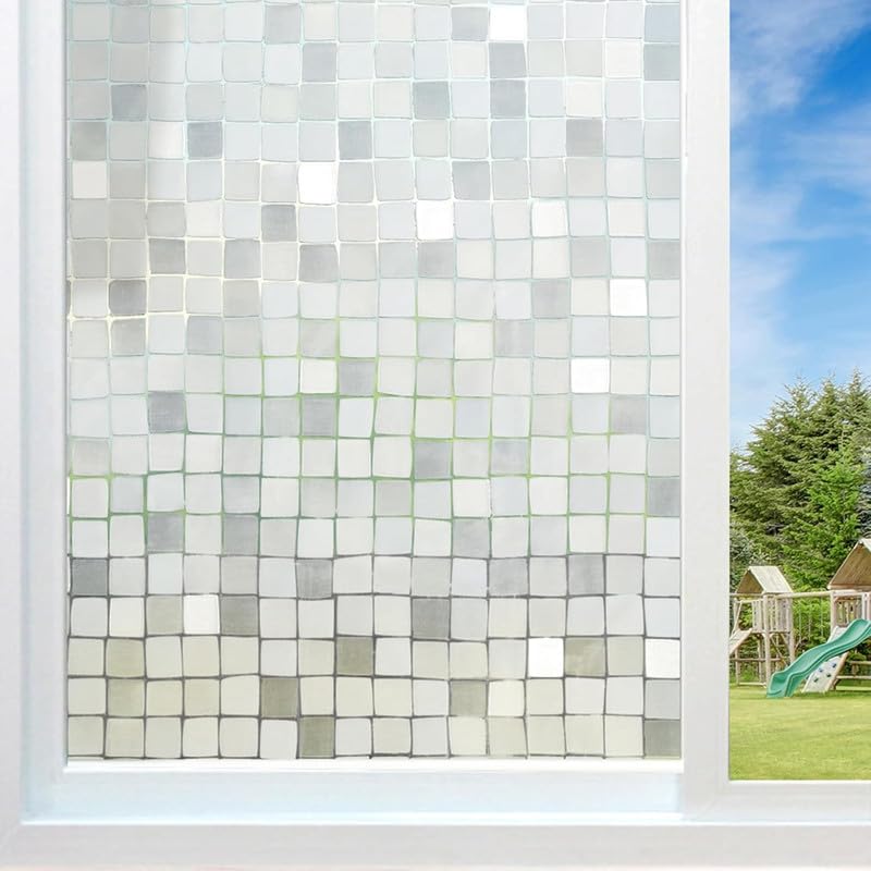 Image of 3D Decorative Glass Film Window Film for Glass Film for Windows Privacy - S Mosaic |16 X 84 Inchs
