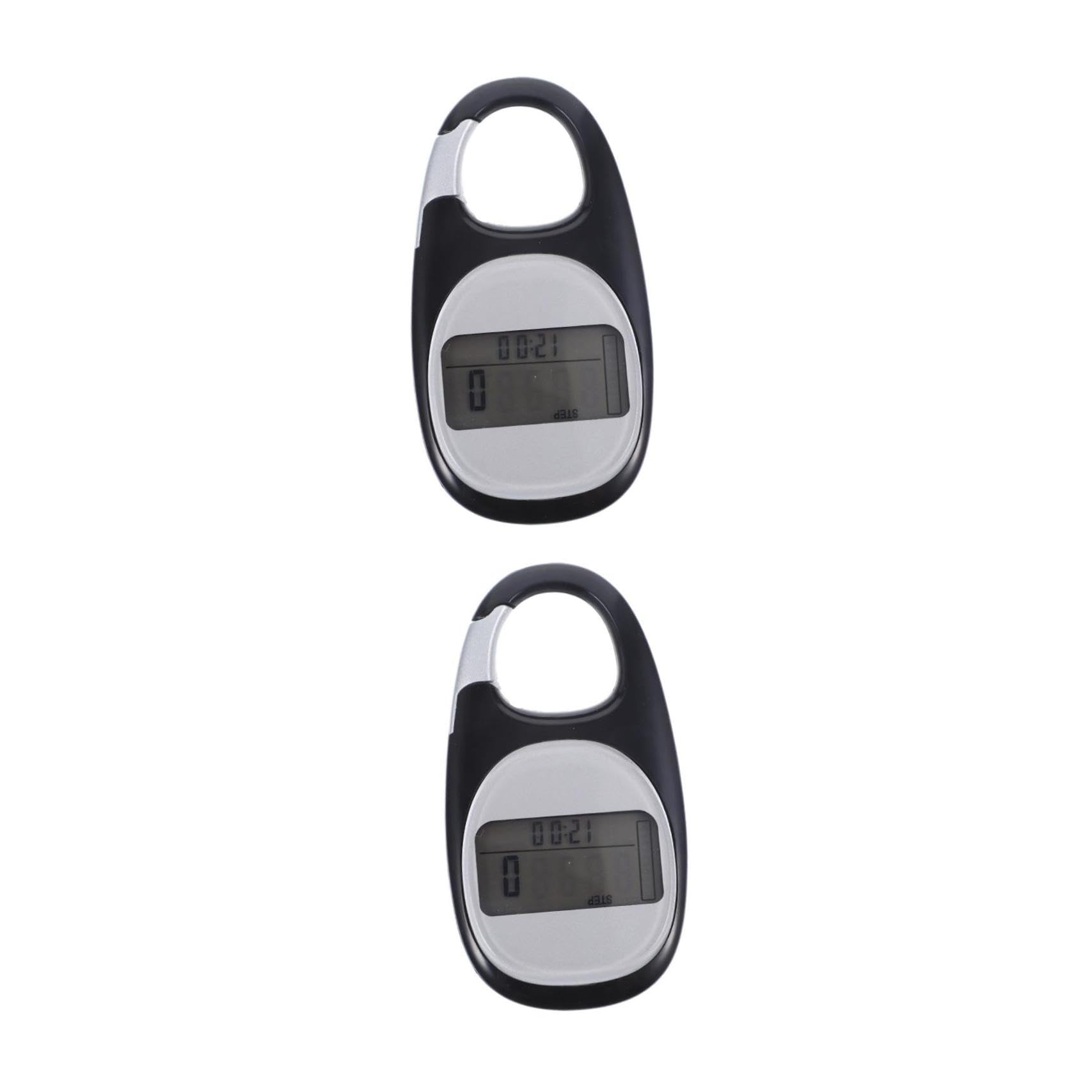 YARNOW 2pièces Compteur De Professionnel Portable Podomètre Pratique pour Activités De Plein Air Calories Distance Accessoire De Voyage Multifonctionnel
