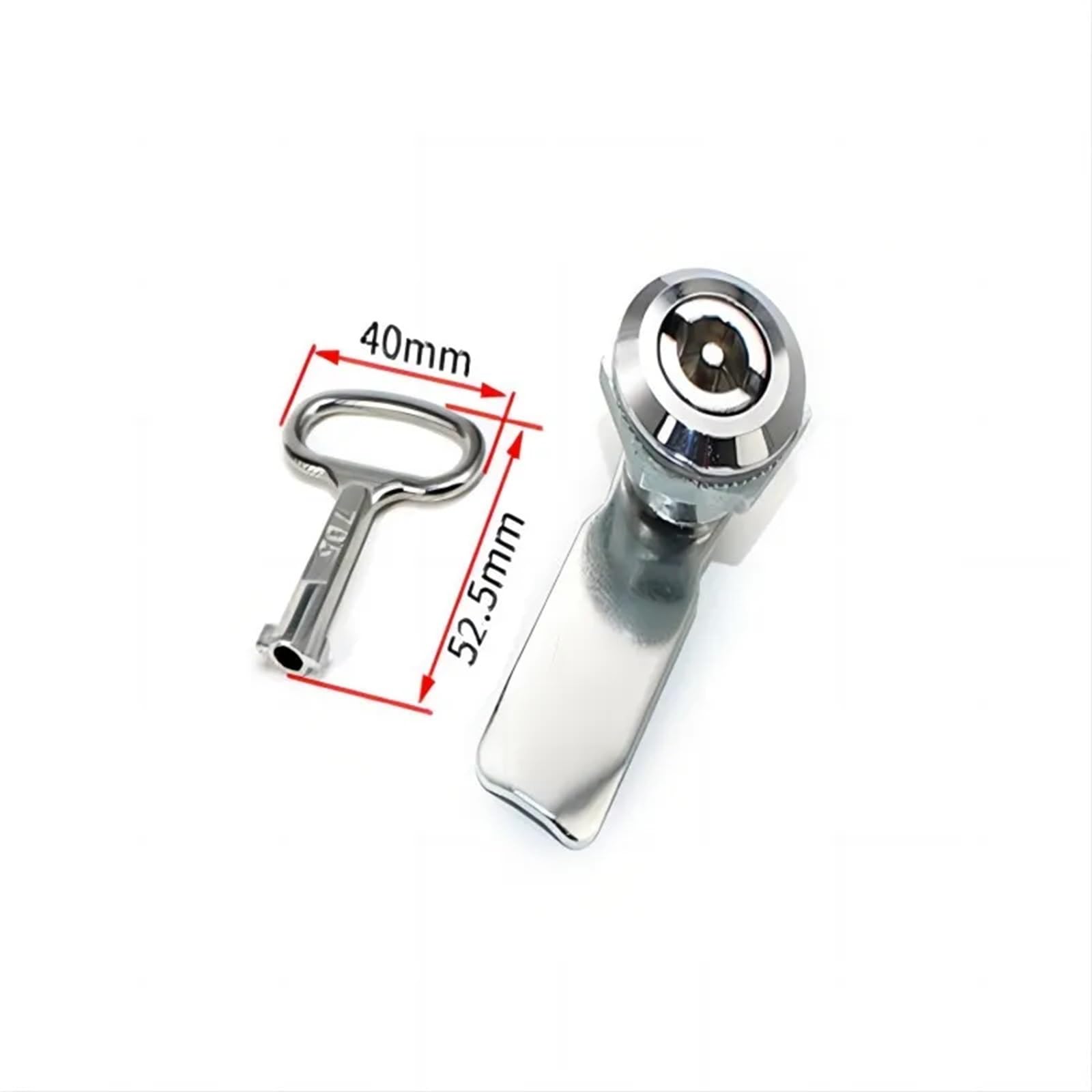 1 zestaw zamka narzędziowego MS705 ze stali nierdzewnej z obrotowym językiem do przemysłowego zamka krzywkowego do szafki przemysłowej 18 mm klucze do zamka do szafki elektrycznej (H7 mm-nierdzewny)