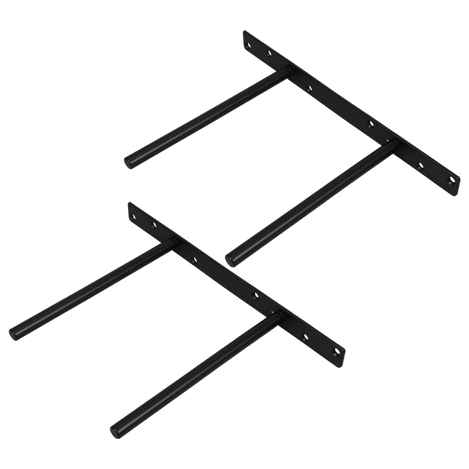 Soporte de acero laminado en frío TOYANDONA para estante flotante de diseño moderno negro