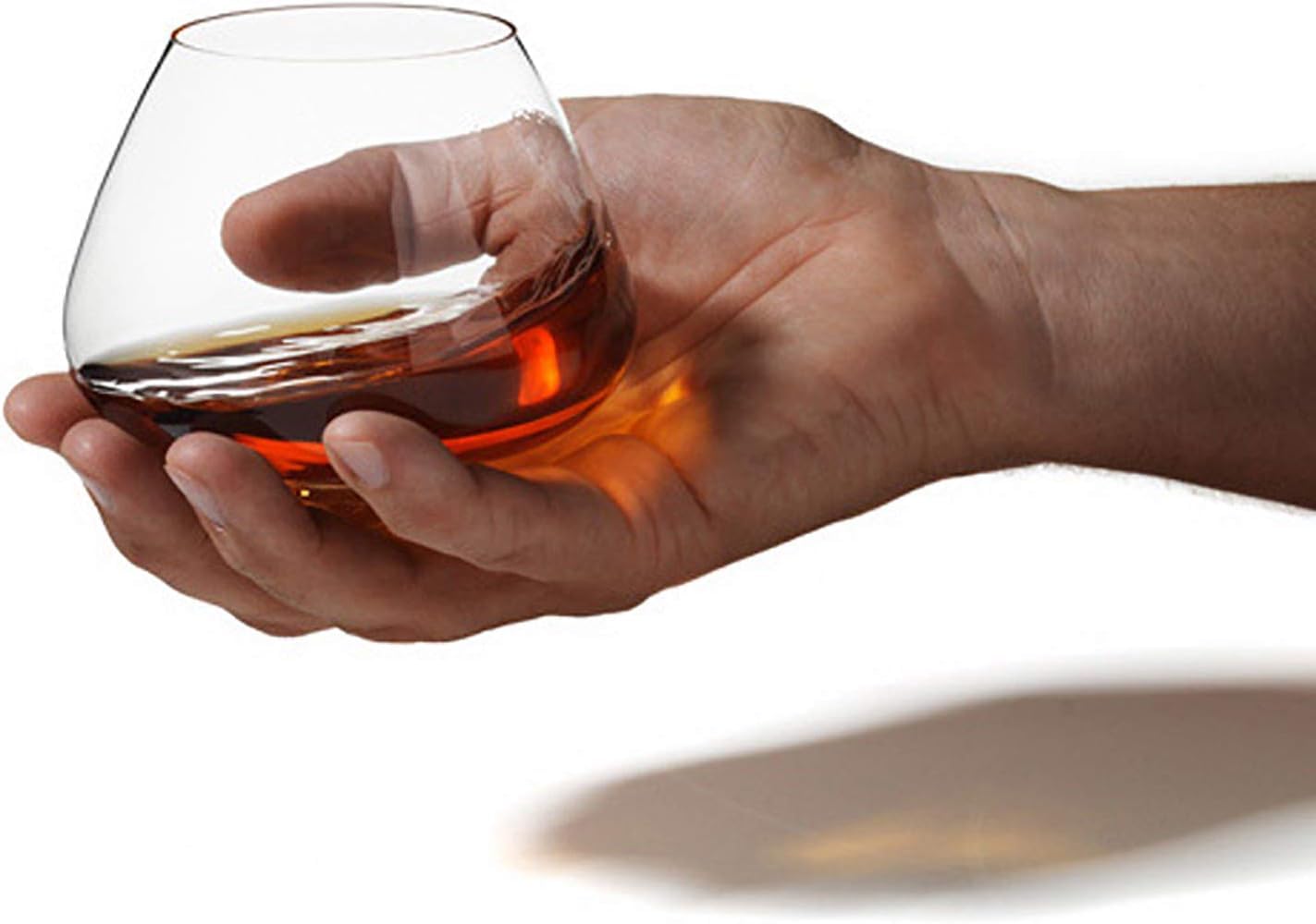 Whisky Bicchieri Per Liquore, Tumbler Rum Vino, Senza Stelo, Calici, Vetro Cristallo Cocktail, Tazzine Whiskey Grappa Cognac Bicchierini Tazze,6pcs