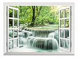 wall26 Removable Wall Sticker/Wall Mural - Wild Flowers in Spring (36'x48', Waterfall in Thailand)