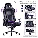 VON RACER KILLABEE Memory Foam Gaming Chair, Adjustable Tilt Angle and 3D Armrest Ergonomic High-Back Leather Racing Executive Computer Desk Office Metal Base (Grey)