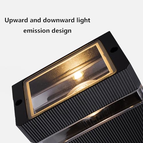 Lampe murale E27 extérieure étanche IP65 applique triple couche design noir
