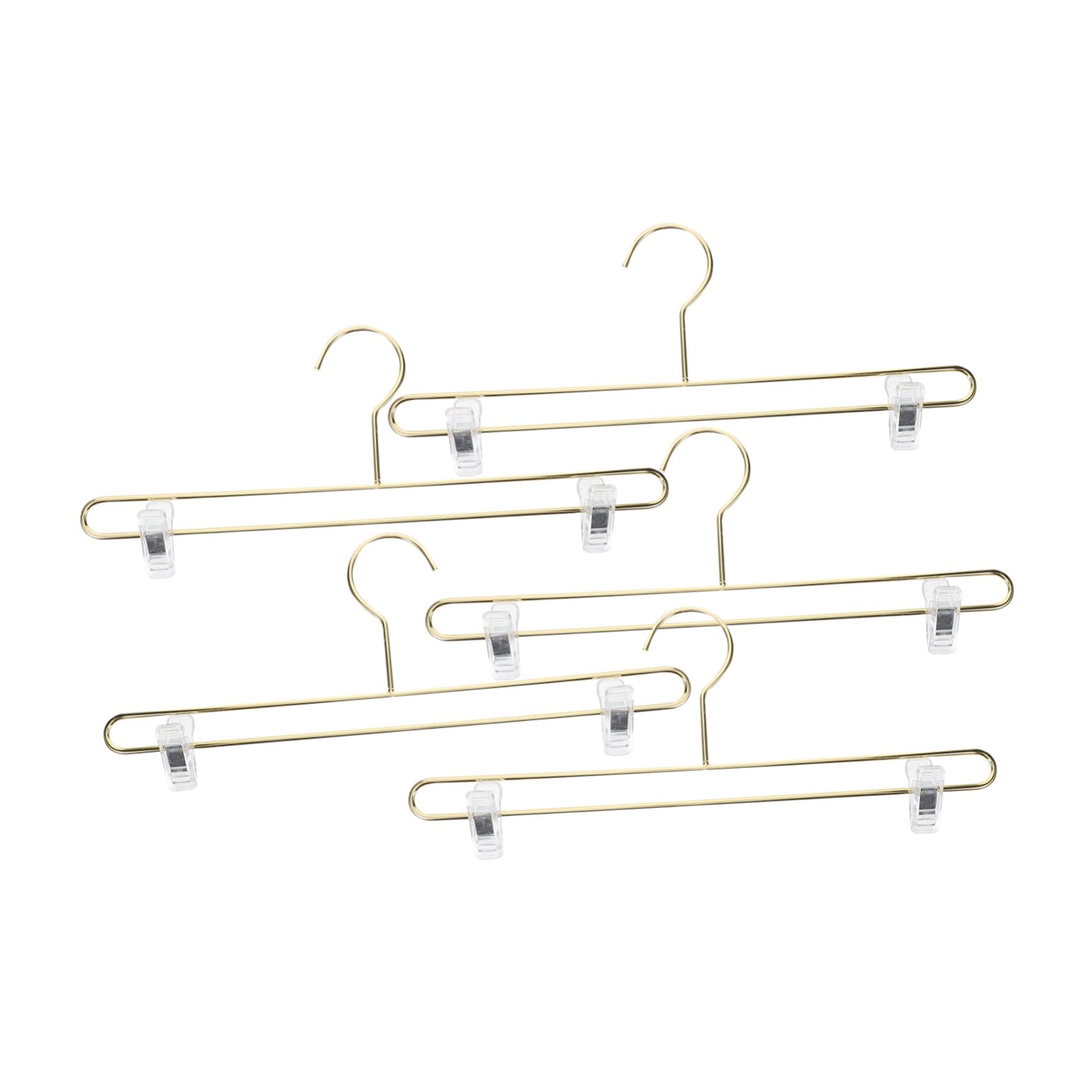 SOLUSTRE 5pcs Boys and Girls Jeans Hangers Clip Hangers for Children's Clothes Space-Saving Anti-Skid