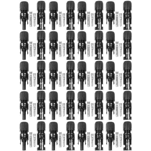Staubli MC4 Male & Female Solar Panel Connectors (10 Pairs) for PV Cable Made in USA