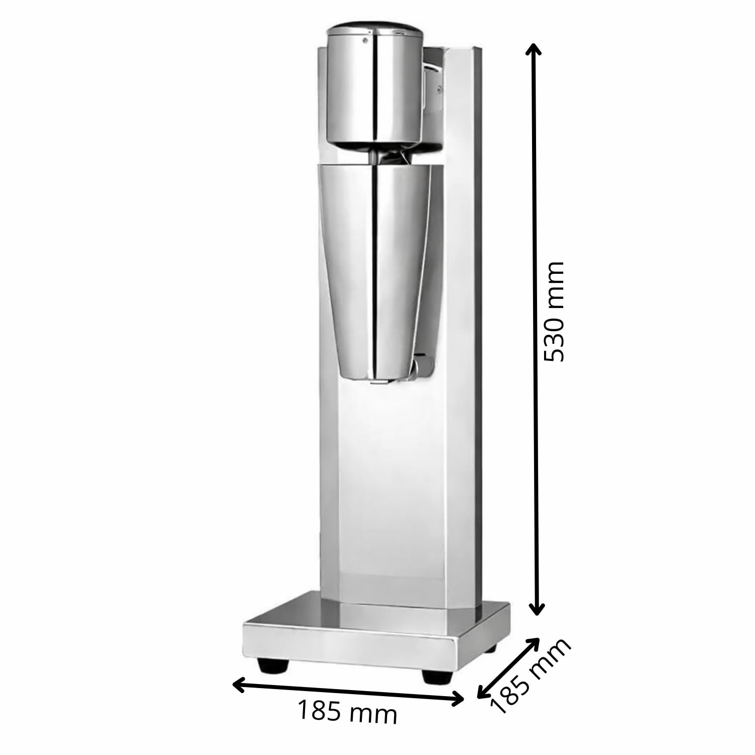 Machine à Milkshake Professionnelle 1 Tête - Shaker Électrique 0,8 L - 180 W - 230 V