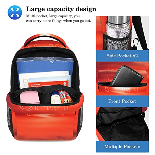 Sac à dos Daypack multicolore avec trousse assortie pour écolier